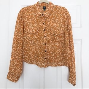 Wild Fable Mustard floral shirt